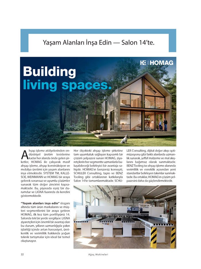 Ağaç Makineleri Dergisi Firma: Homag