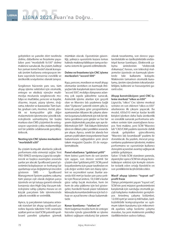 Ağaçmakineleri Dergisi Dosya: LIGNA 2025 Fuarına Doğru-Leitz