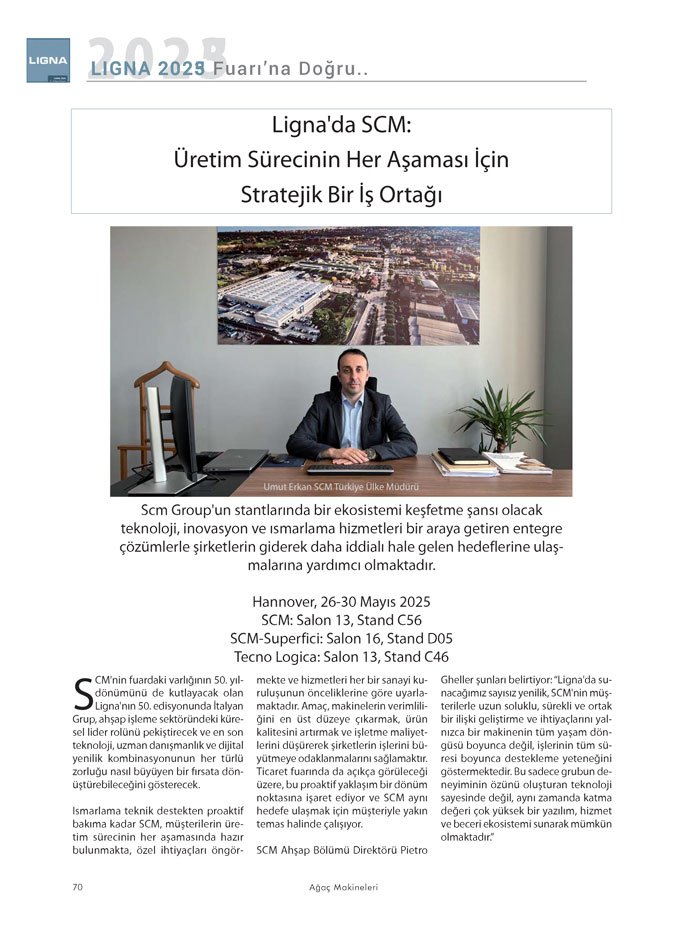 Ağaçmakineleri Dergisi Dosya: LIGNA 2025 Fuarına Doğru-Leitz