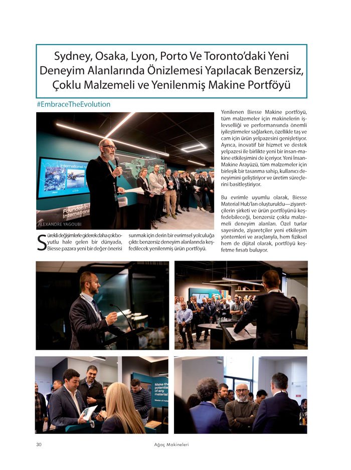Ağaç Makineleri Dergisi Firma: Biesse