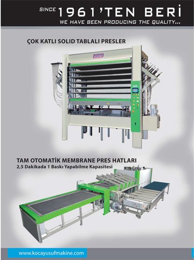 Ağaç Makineleri Dergisi Adresler İlanlar-Kocayusuf makine