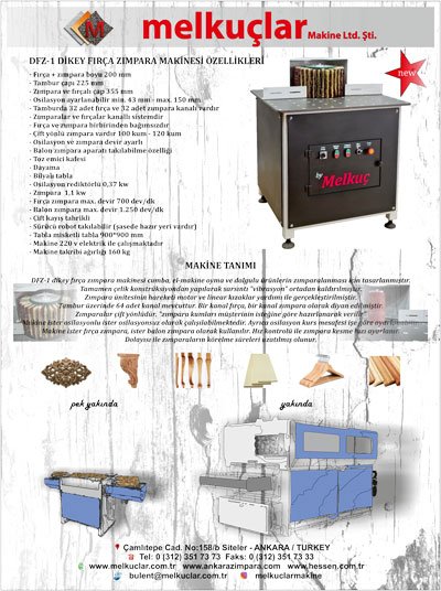 Ağaç Makineleri Dergisi Adresler İlanlar-Melkuçlar makine